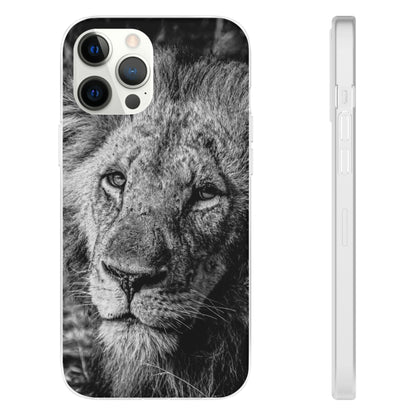 Flexible Lion Phone Cases B&W iPhone 12 Pro Max with gift packaging