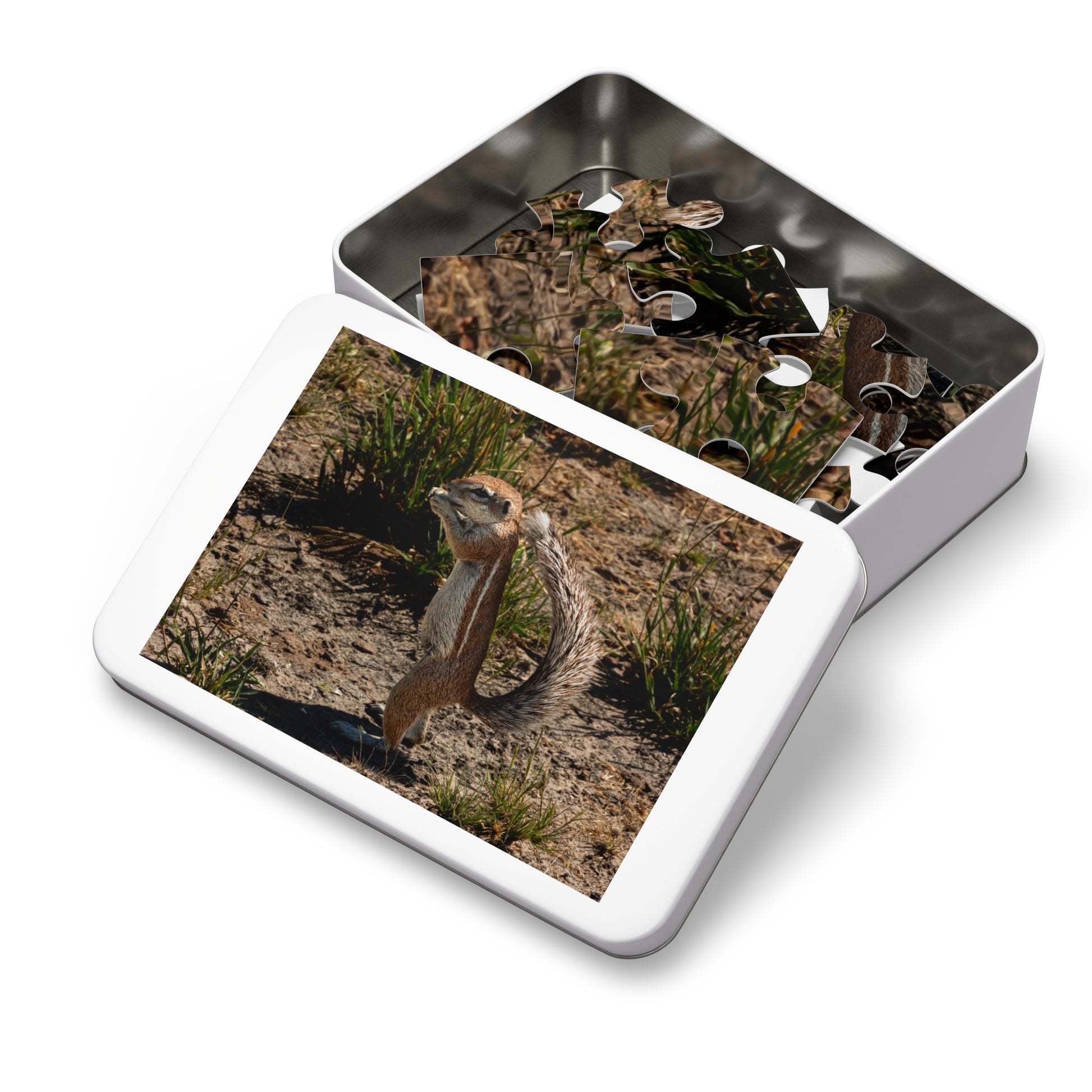 Ground Squirrel Jigsaw Puzzle with Tin