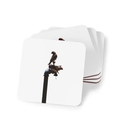 African Birds Coasters Square 3.7" x 3.7" 4pcs