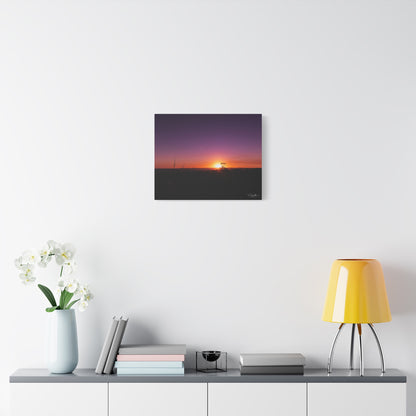 Matte Canvas, Stretched, 1.25" - Purple Sunset