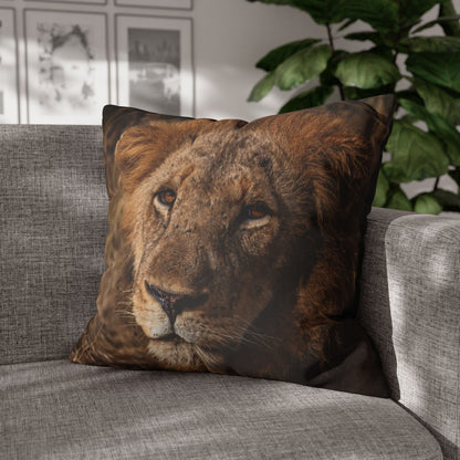 Poly Canvas Pillowcase - Old Lion