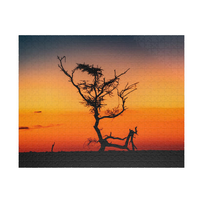 Puzzle (110, 252, 520, 1014-piece) - Sunset over the Kalahari