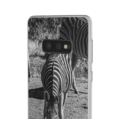 Flexible Zebra Phone Case B&W