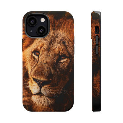 Magsafe® Compatible Tough Cases - Old Lion iPhone 13 Mini Matte