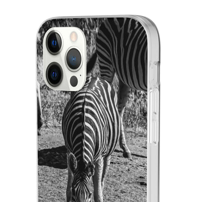 Flexible Zebra Phone Case B&W