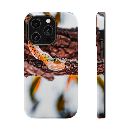 Magsafe® Compatible Tough Cases - Spotted Bush Snake iPhone 14 Pro Glossy