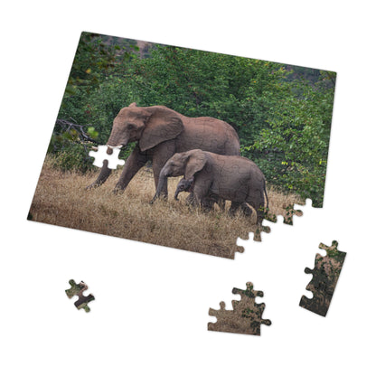 Jigsaw Puzzle (30, 110, 252, 500, 1000 Piece) - Elephant Family