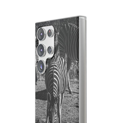 Flexible Zebra Phone Case B&W