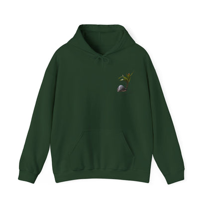 New Life Coconut Hoodie Forest Green