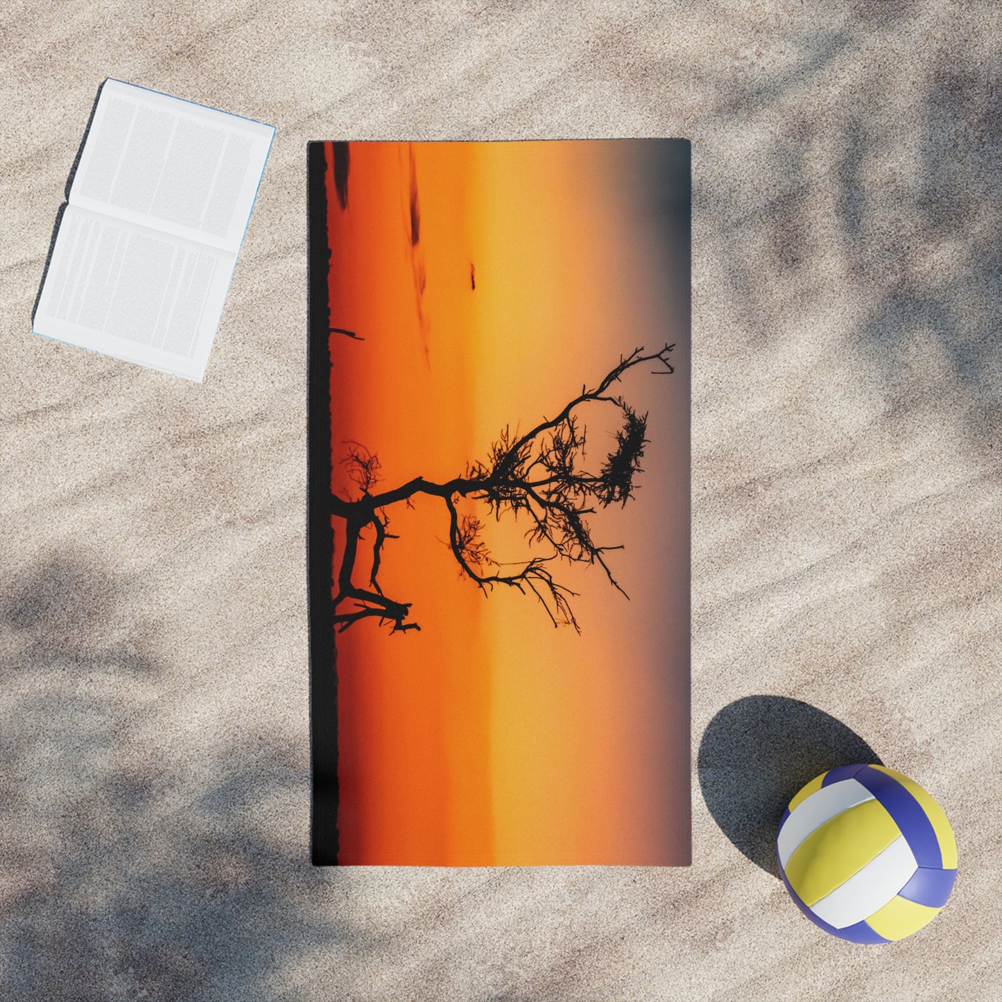 Beach Towels - Sunset over the Kalahari