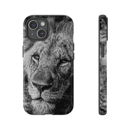 Tough Case - Old Lion B&W iPhone 15 Glossy