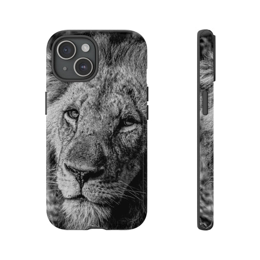 Tough Case - Old Lion B&W iPhone 15 Glossy