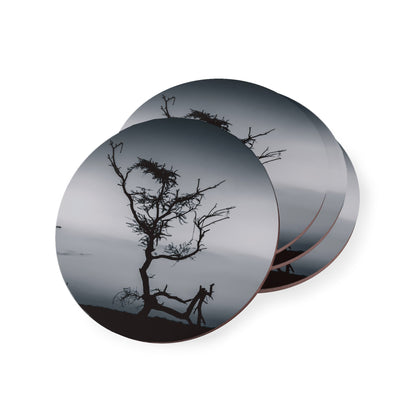 Kalahari Sunset Coasters B&W Round 3.7" x 3.7" 4pcs