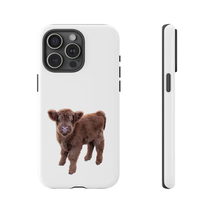 Baby Highland Cow Phone Case iPhone 15 Pro Max Glossy