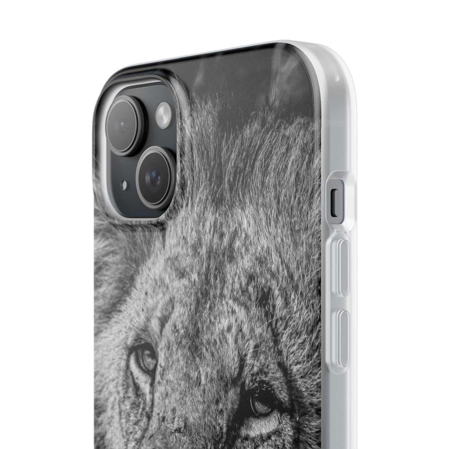 Flexible Lion Phone Cases B&W