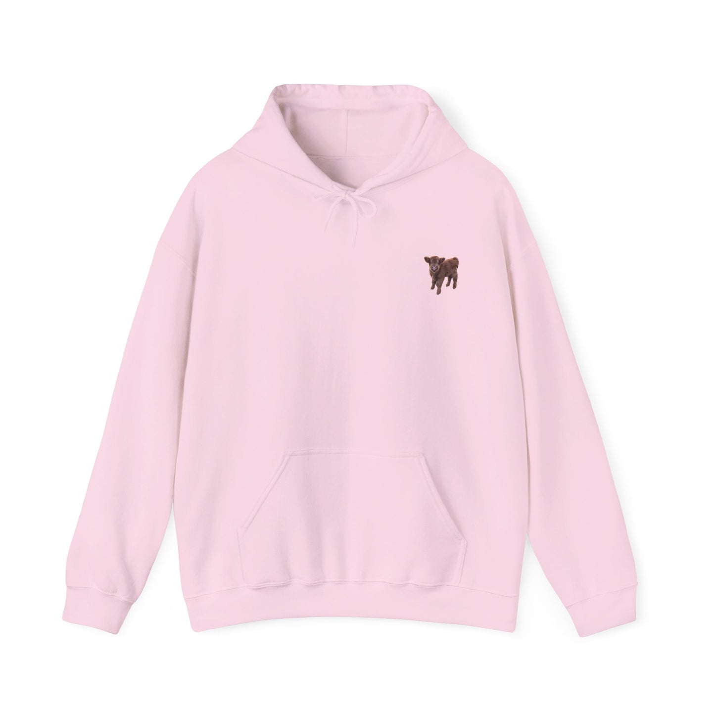 Highland Calf Hoodie Light Pink