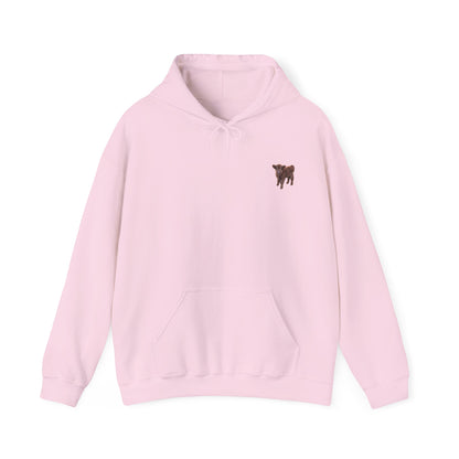 Highland Calf Hoodie Light Pink