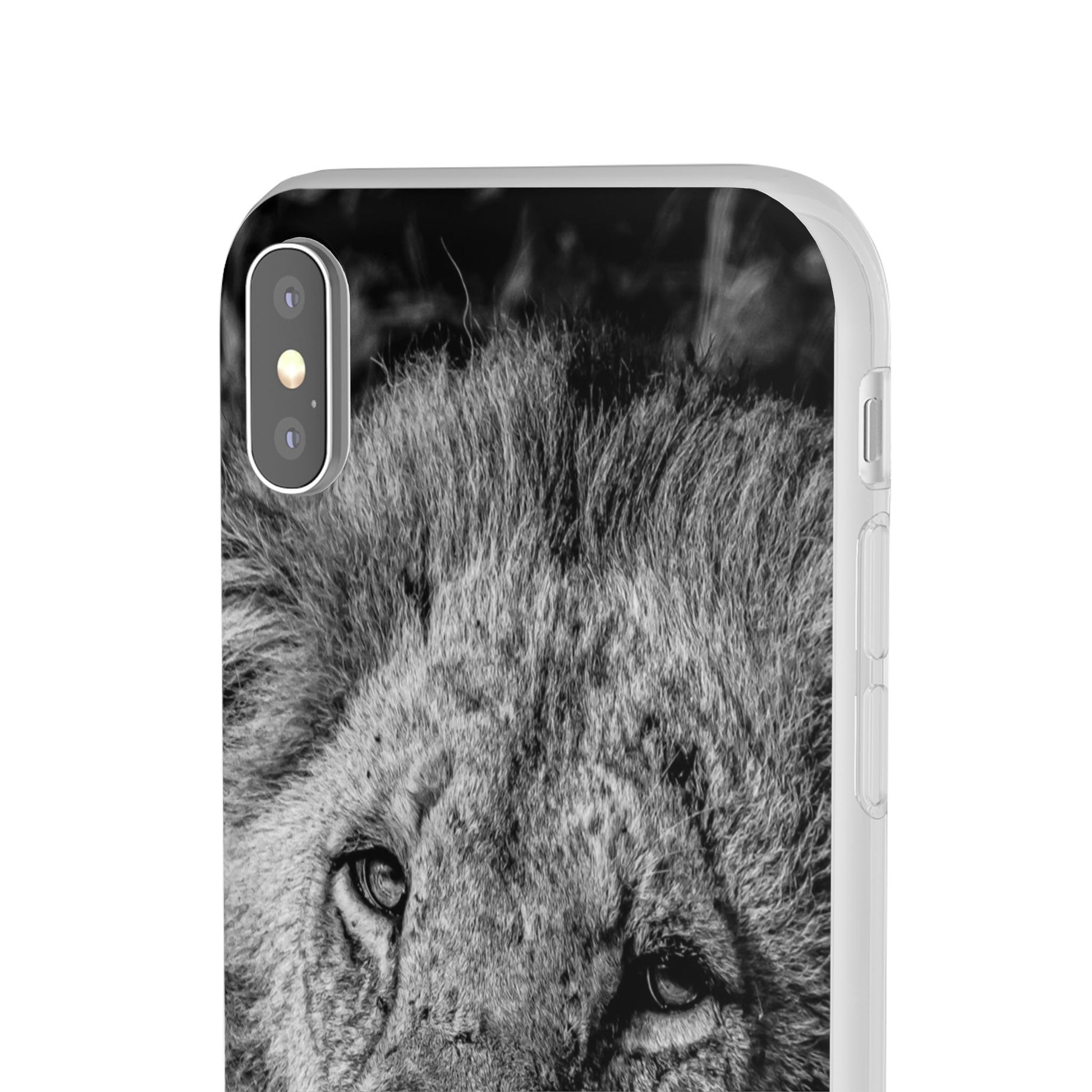 Flexible Lion Phone Cases B&W