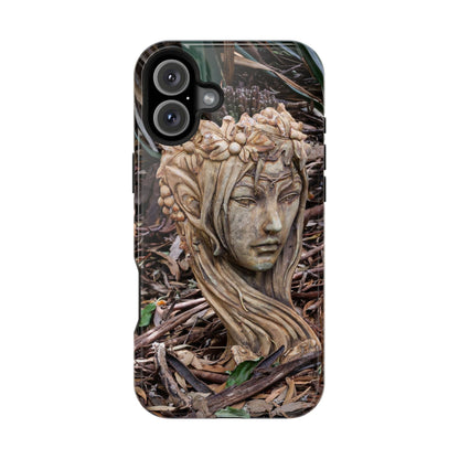 Magsafe® Compatible Tough Cases - Elven Lady Statue iPhone 16 Plus Glossy