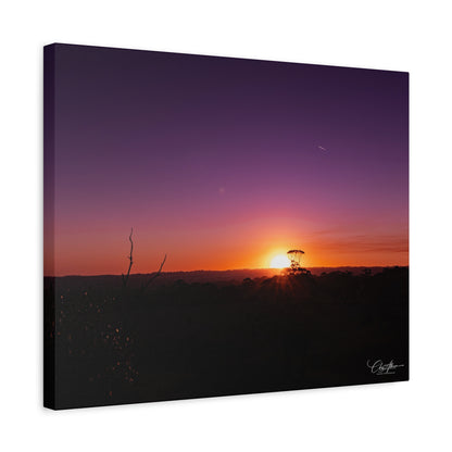 Matte Canvas, Stretched, 1.25" - Purple Sunset