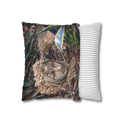 Poly Canvas Pillowcase - Elven Garden