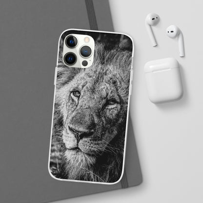 Flexible Lion Phone Cases B&W