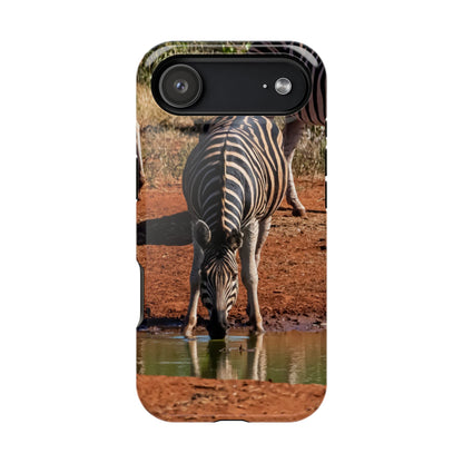 Magsafe® Compatible Tough Cases - Zebra Drinking iPhone 17 Air Glossy