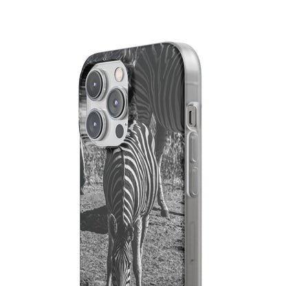 Flexible Zebra Phone Case B&W