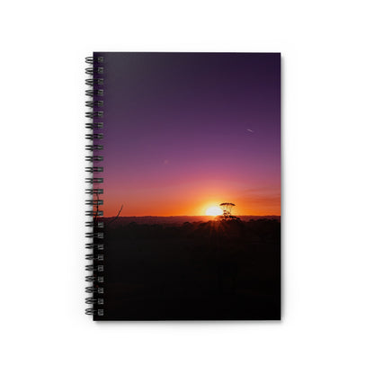 Spiral Notebook - Ruled Line - Purple Sunset