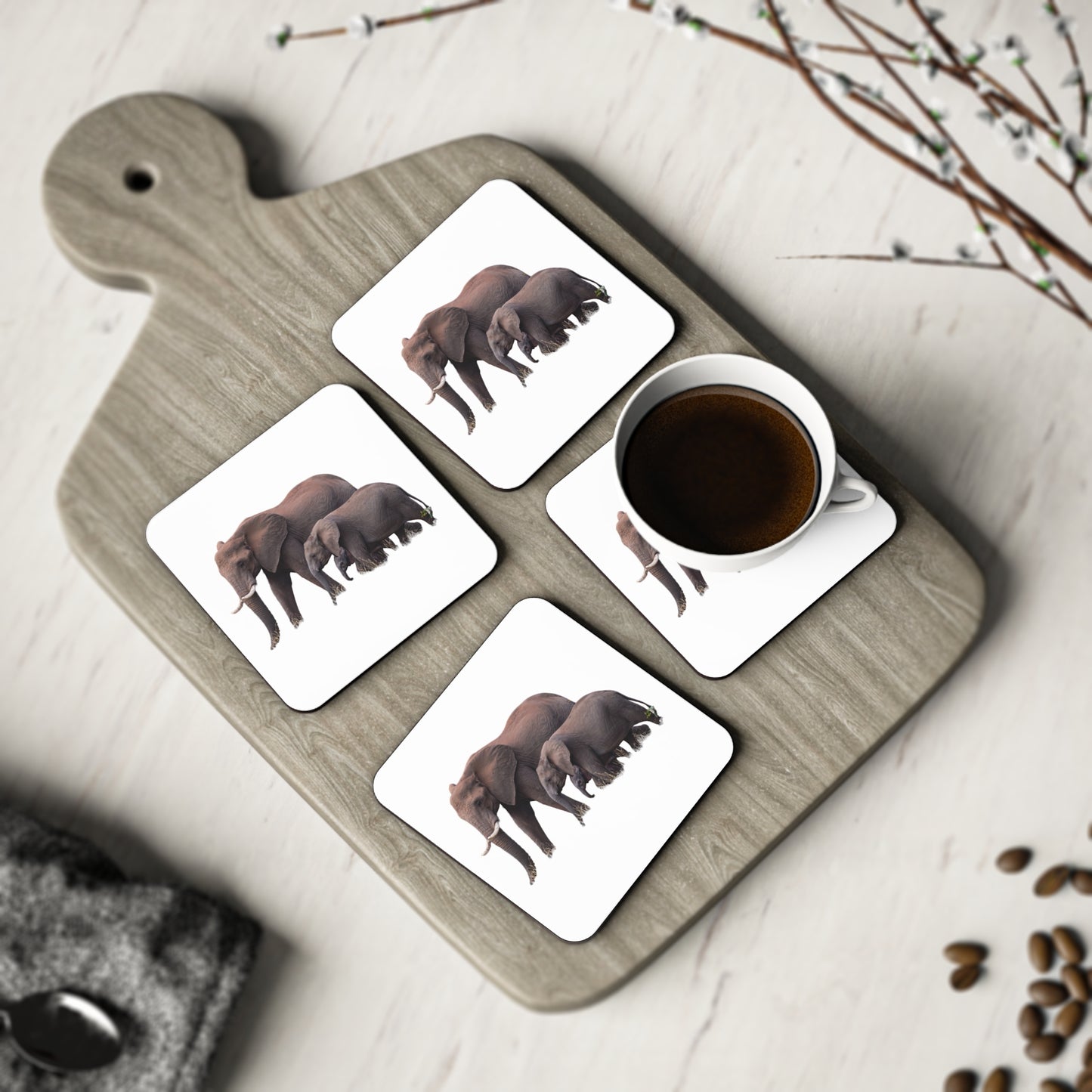 Family of Elephants Coasters