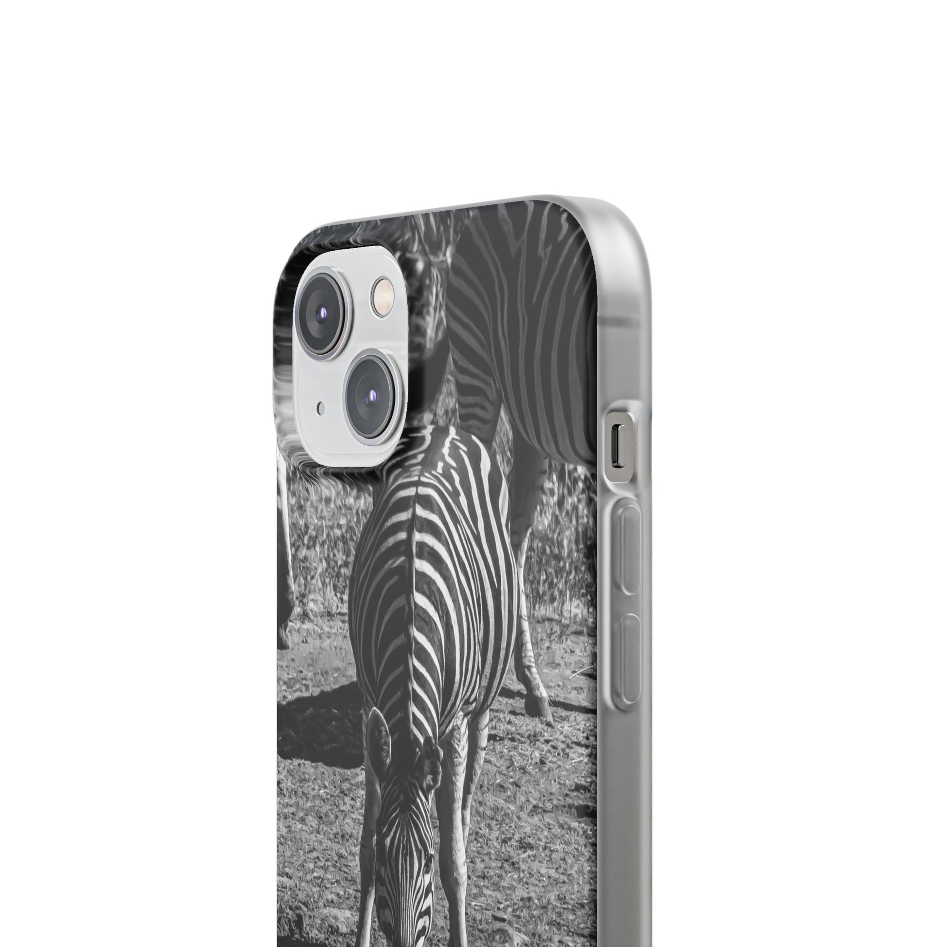 Flexible Zebra Phone Case B&W