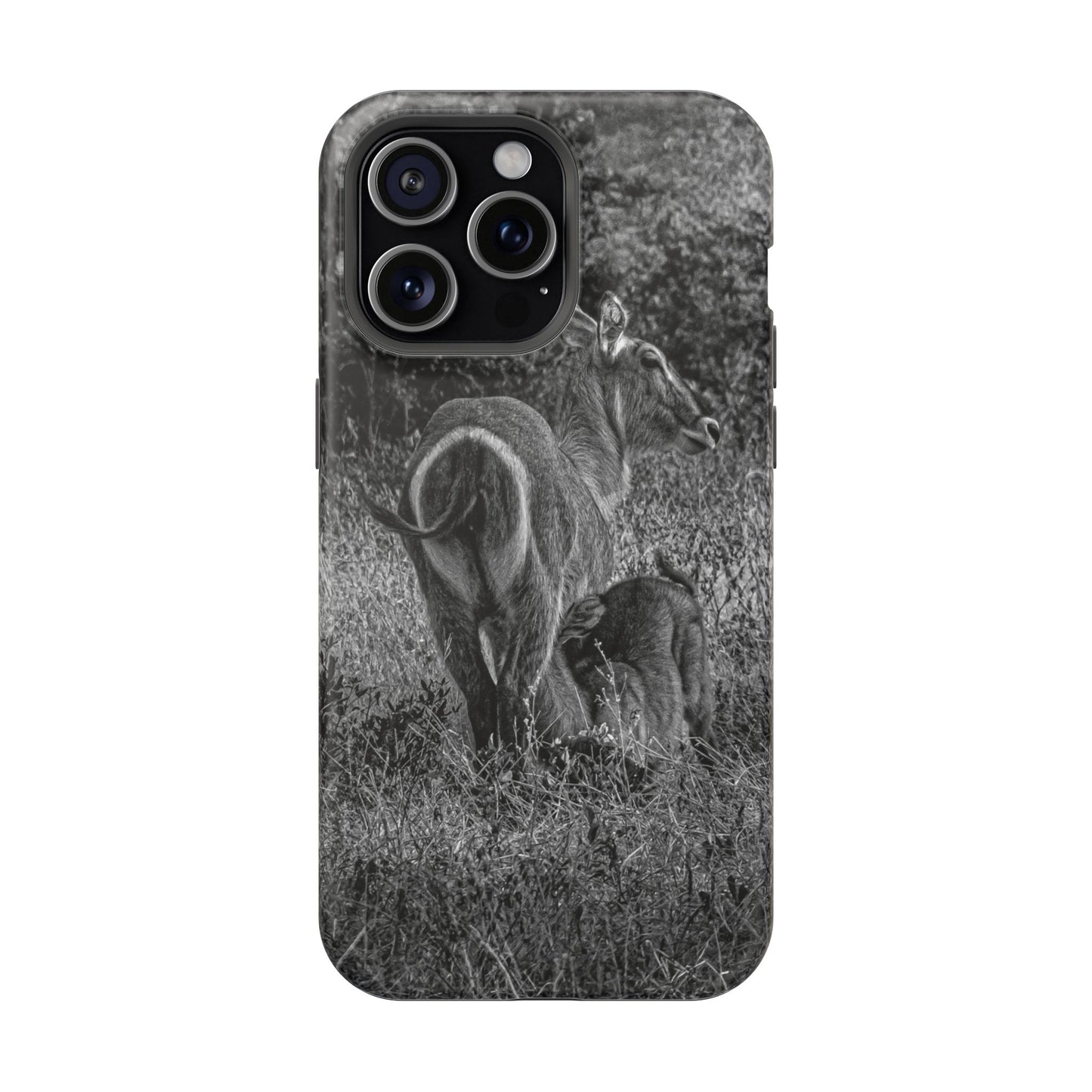 Waterbuck Baby Animal Phone Case - Magsafe B&W iPhone 15 Pro Max Matte