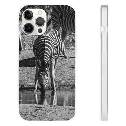 Flexible Zebra Phone Case B&W iPhone 12 Pro Max with gift packaging