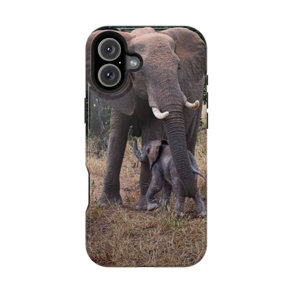 Baby Elephant Magsafe Phone Case iPhone 16 Plus Glossy