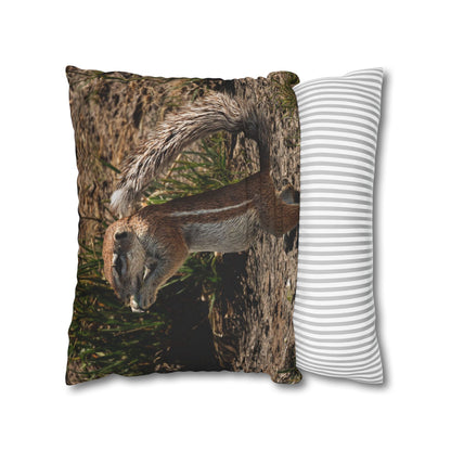 Poly Canvas Pillowcase - Ground Squirrel