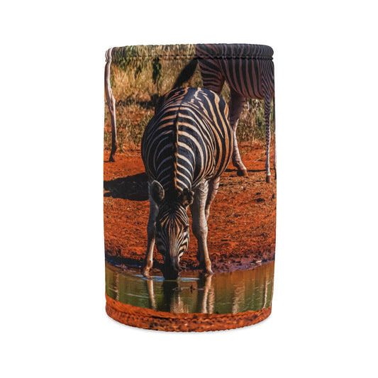 Drinking Zebra Stubby Holder Regular Can