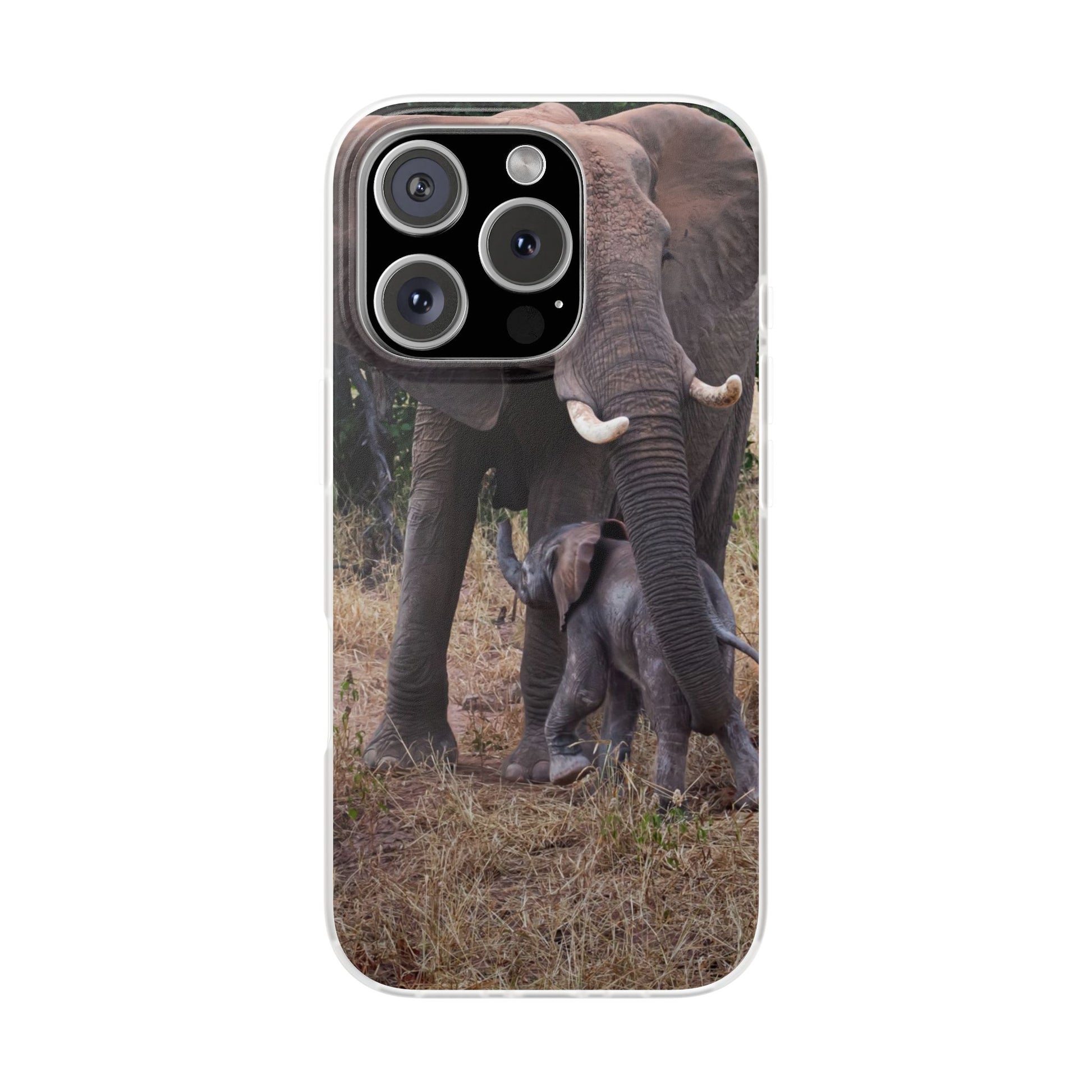 Flexi Cases - Elephant and Baby iPhone 16 Pro