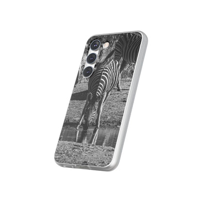 Flexible Zebra Phone Case B&W