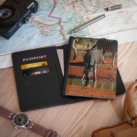 Passport Cover - Zebra at Waterhole