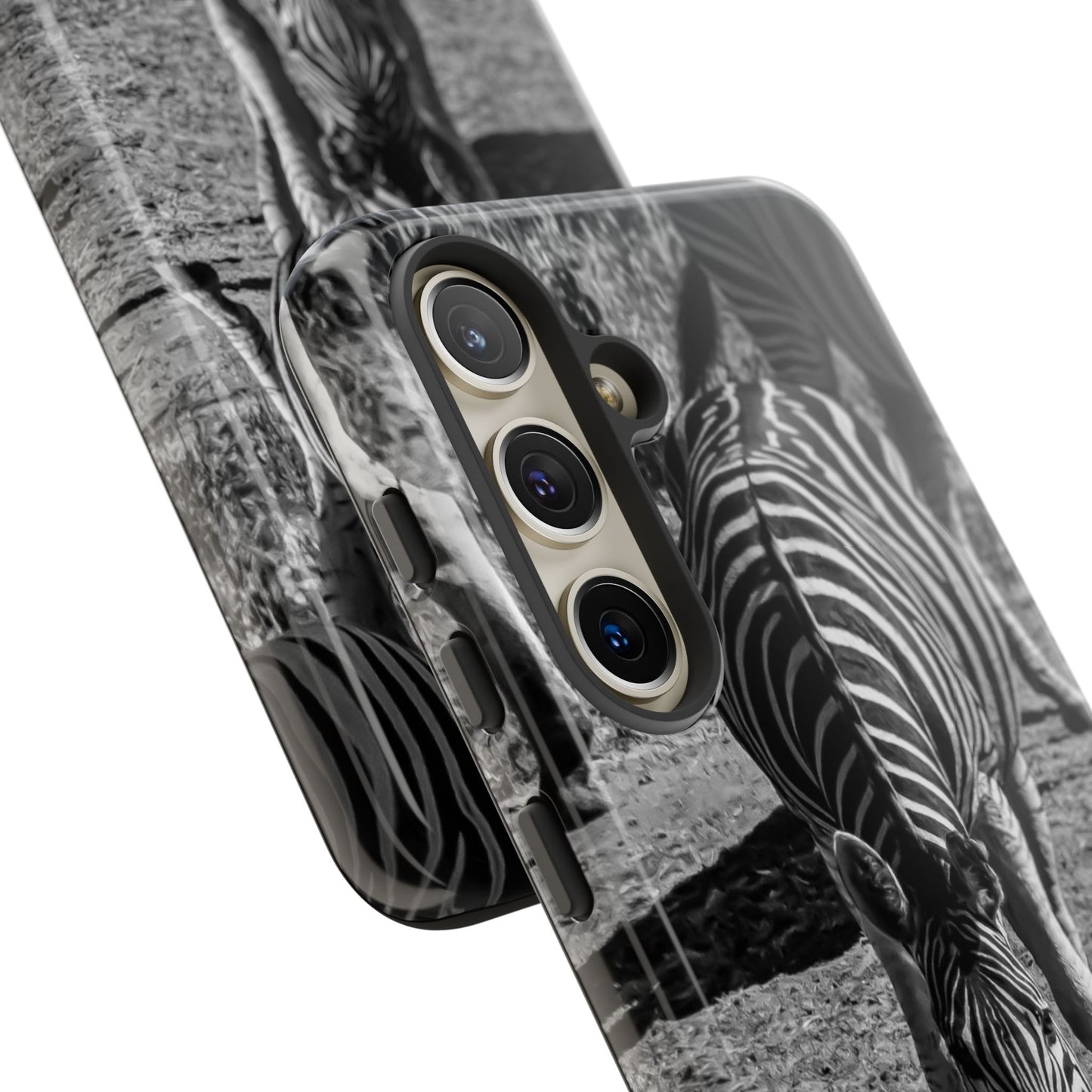 Tough Case - Zebra Drinking B&W