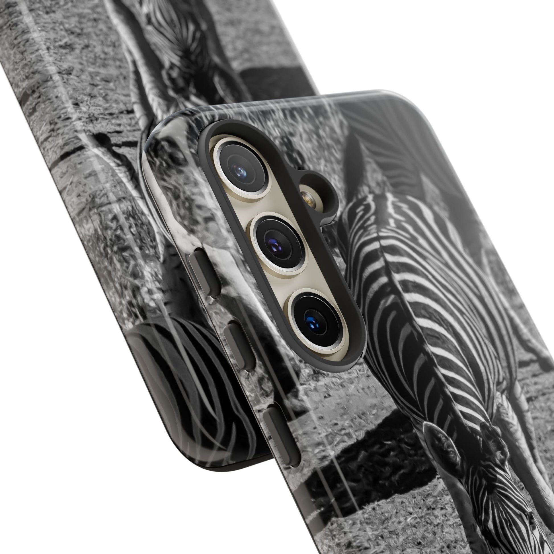 Tough Case - Zebra Drinking B&W