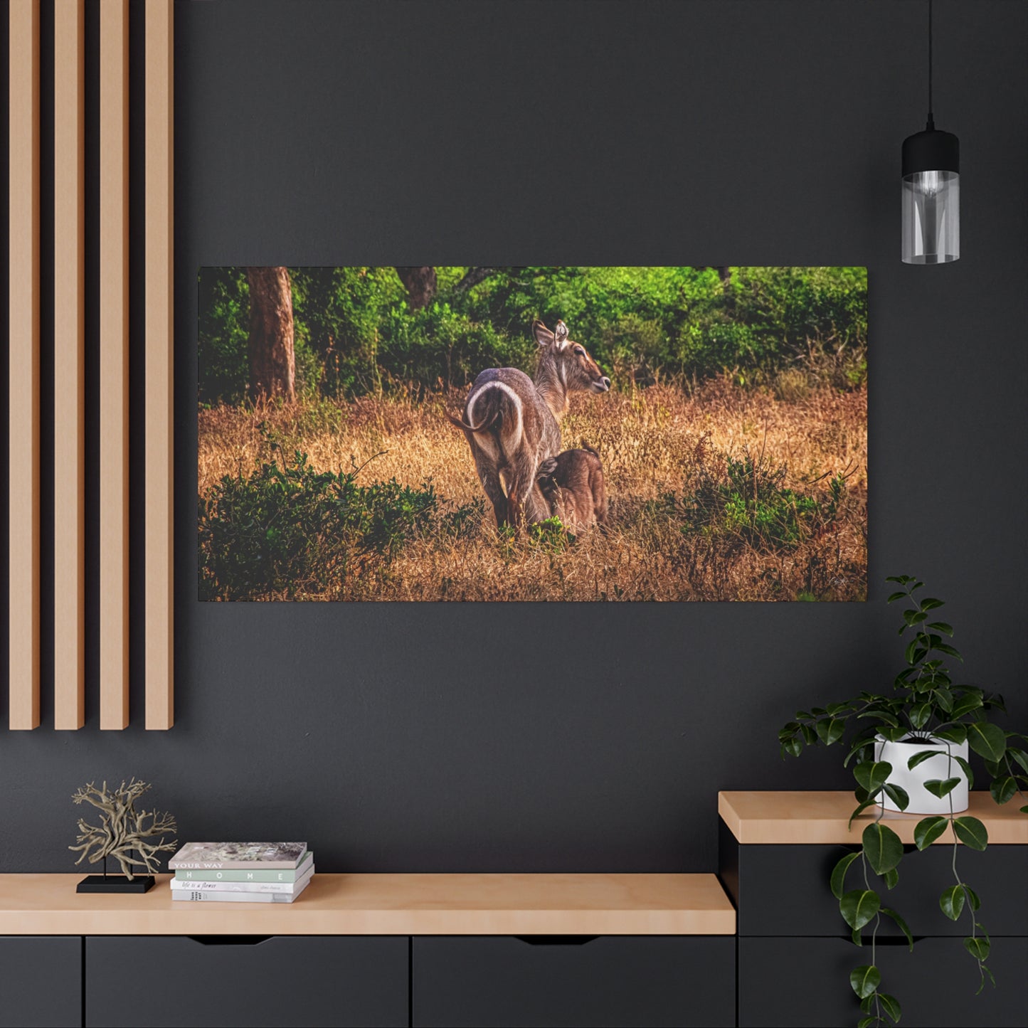 Waterbuck Nature Prints Matte Canvas