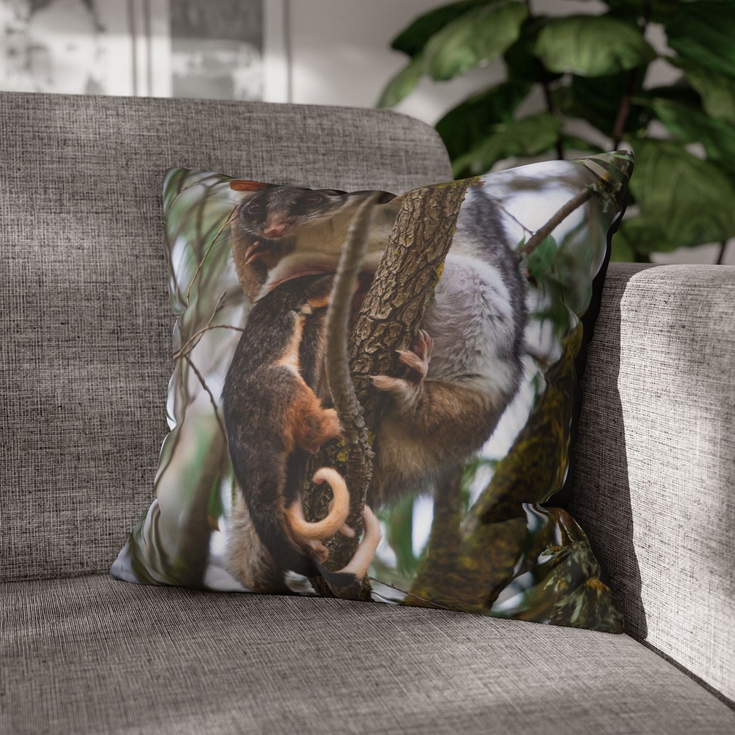 Poly Canvas Pillowcase - Possum and Joeys