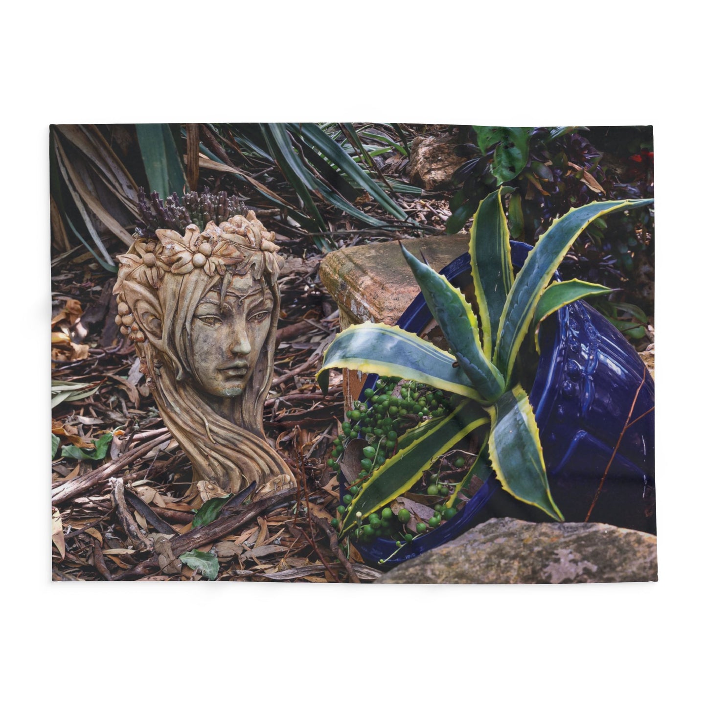 Arctic Fleece Blanket - Elven Lady Statue