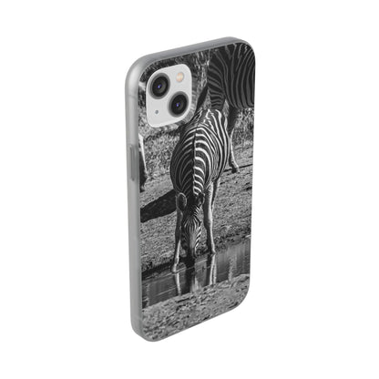 Flexible Zebra Phone Case B&W