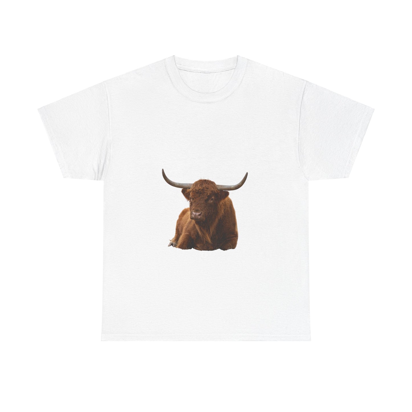 Highland Cattle Tee White