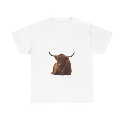 Highland Cattle Tee White