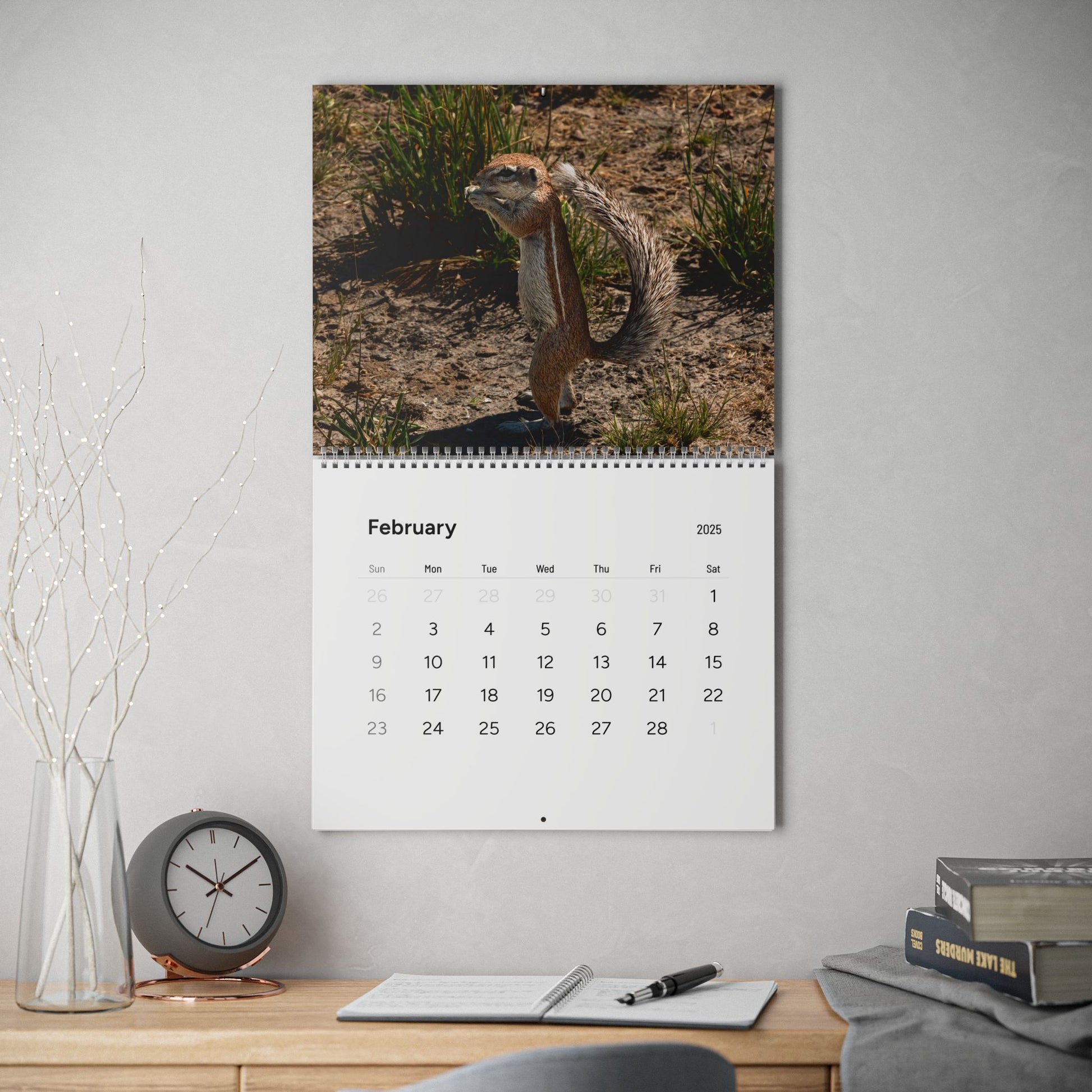 2025 Nature Wildlife Wall Calendar