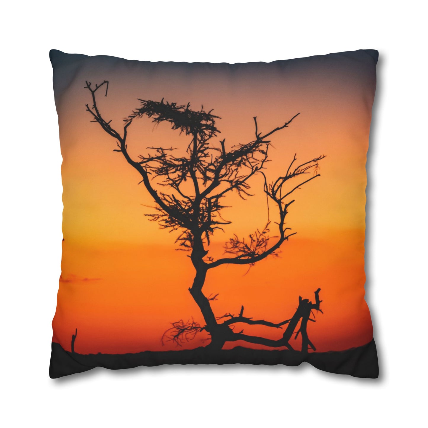 Poly Canvas Pillowcase - Sunset over the Kalahari