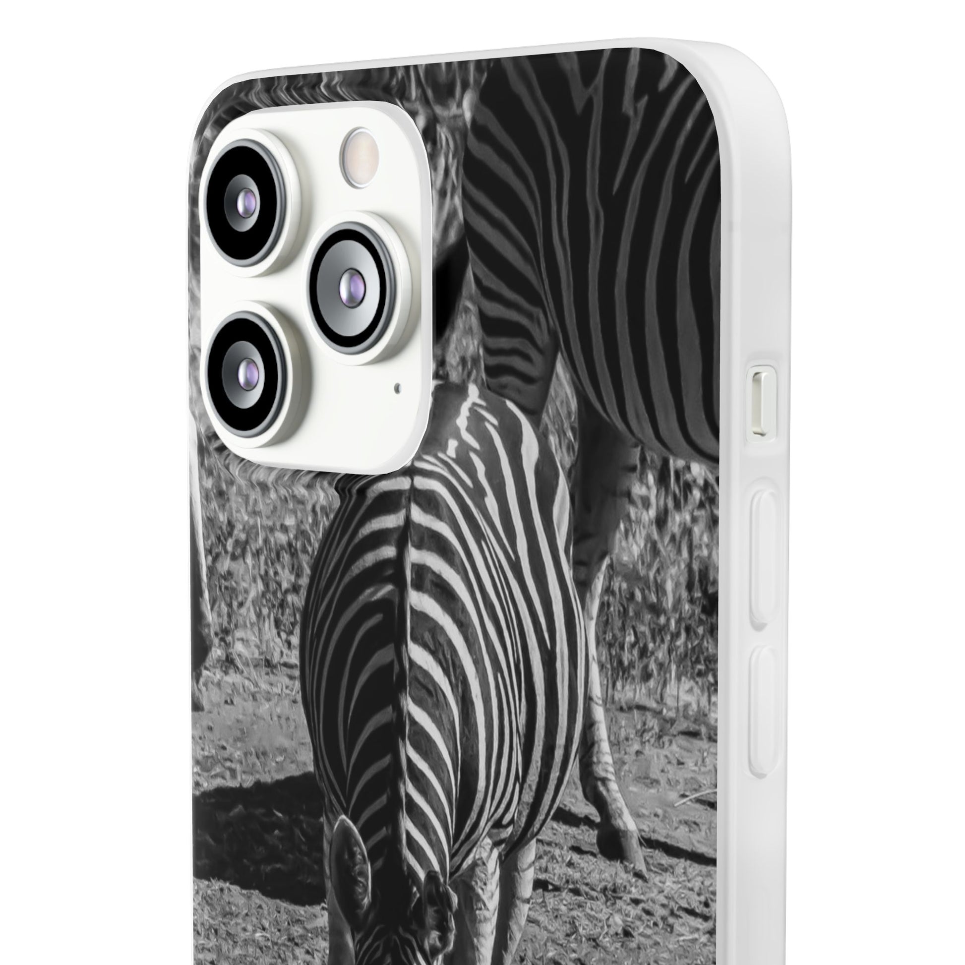 Flexible Zebra Phone Case B&W